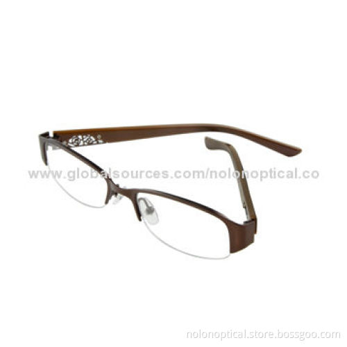 Metal glasses with beautiful temples, customized logos available